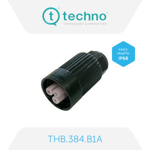 THB.384.B1A, розетка кабельная, TEEPLUG mini IP68