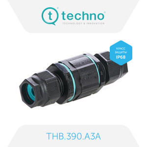 THB.390.A3A, разъем линейный прямой, TEETUBE IP68 THB.390.A3A, разъем линейный прямой, TEETUBE IP68