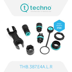 THB.387.E4A.L.R, комплект в разборе блочный, TEEPLUG IP68 THB.387.E4A.L.R, комплект в разборе блочный, TEEPLUG IP68