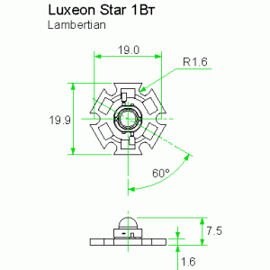 LXHL-ME1D, star, C