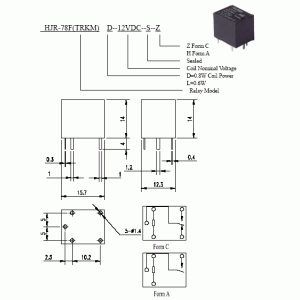 HJR-78F-D-12VDC-SZ/ TRKM HJR-78F-D-12VDC-SZ/ TRKM