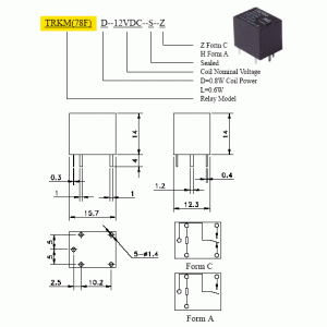 TRKM-D-3VDC-SZ/ HJR78F TRKM-D-3VDC-SZ/ HJR78F