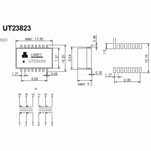 UT23823: 3,3V /T1144 UT23823: 3,3V /T1144