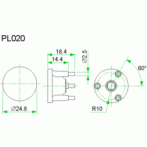 PL020-40 40 deg./ lens EDIX PL020-40 40 deg./ lens EDIX