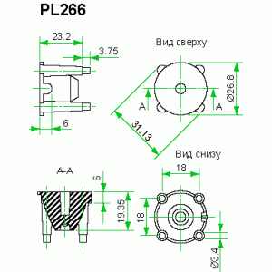 PL266-06 10 deg./ lens LUXEON