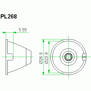 PL268-40 40 deg./ lens LUXEON PL268-40 40 deg./ lens LUXEON
