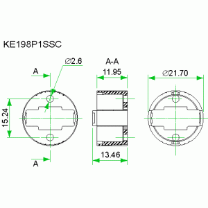 KE198P1SSC-White/PL198/ holder P1