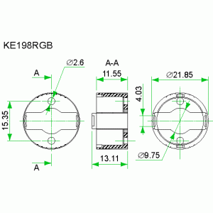 KE198RGB-White/PL198/ holder P5