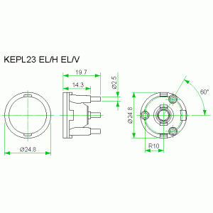 KEPL23-EL/H 15/90 deg./ lens P3,P4