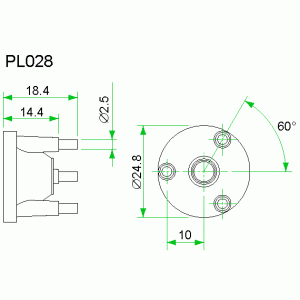 PL028-40 40 deg./ lens P3,P4 PL028-40 40 deg./ lens P3,P4
