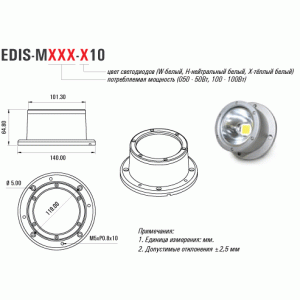 модуль EDIS-M050-W10, 50W, W модуль EDIS-M050-W10, 50W, W